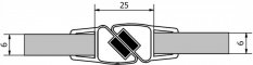 Polysan Sada dvou těsnění (magnet) na 6mm sklo, 2000mm (Vitra Line) M127
