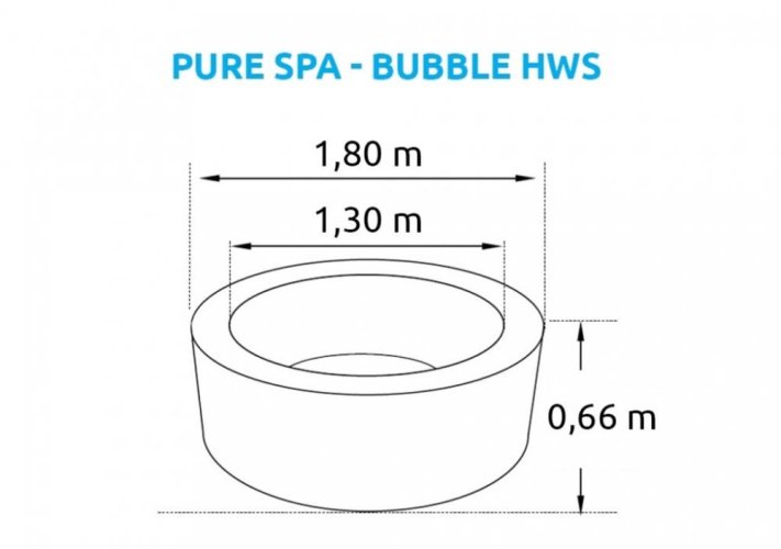 Marimex Bazén vířivý nafukovací Pure Spa - Bubble HWS -modrý -Intex 28486EX 11400275