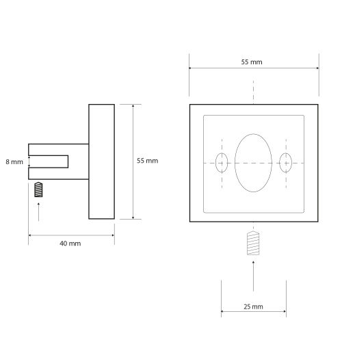 Sapho X-SQUARE skleněná police rohová, čtvrtkruhová 200x200mm, chrom/čiré sklo XQ009-11