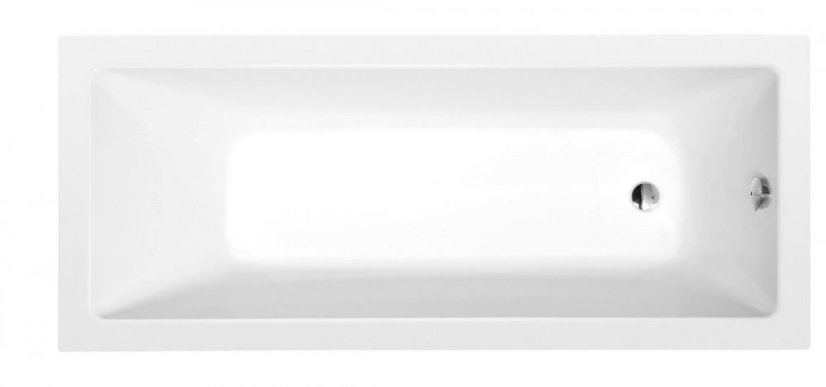 Polysan NOEMI obdélníková vana 170x70x39cm, bílá mat 71708.11