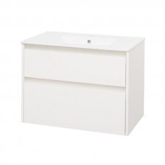 Mereo Opto, koupelnová skříňka s keramickým umyvadlem 81 cm, bílá CN911