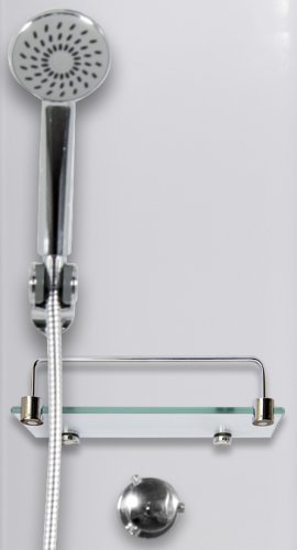 ARTTEC SMARAGD 90 x 90 cm - Masážní box model 5 chinchilla sklo PAN01283