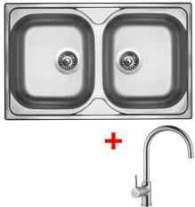 Sinks CLASSIC 800 DUO V+VITALIA CL800VVICL