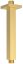 Sapho Sprchové stropní ramínko, hranaté, 200mm, zlato mat 1205-07GB