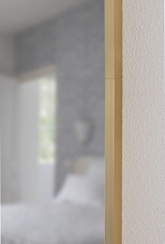 Olsen Spa Zrcadlo bez osvětlení BRANDIS GOLD Rozměr A - 50 cm, Rozměr C - 100 cm OLNZBRA5010G