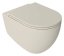 Isvea INFINITY závěsná WC mísa, Rimless, 36,5x53cm, ivory 10NF02001-2K