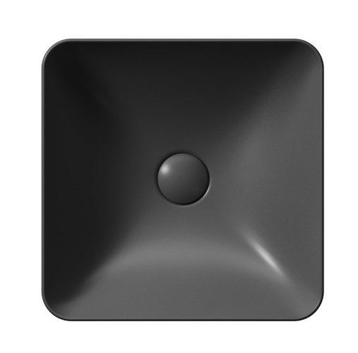 GSI SAND/NUBES keramické umyvadlo na desku 38x38cm, černá mat 903826