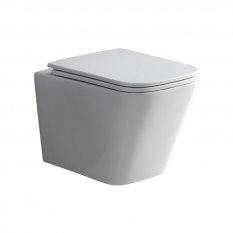 Mereo WC závěsné kapotované, Smart Flush RIMLESS, 490x340x350, keramické, vč. sedátka CSS118S VSD83T1