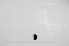 RIHO KOLPIG DB36 sprchová vanička 140x90 cm, litý mramor, bílá, vč. sifonu