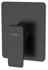 Sapho TURSI podomítková sprchová baterie, 1 výstup, černá mat TI041B