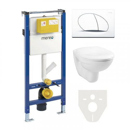 Mereo WC komplet pro sádrokarton s příslušenstvím MM02SET