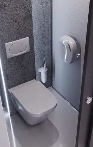MARPLAST SKIN zásobník na toaletní papír do Ø 24cm, ABS, bílá A90701