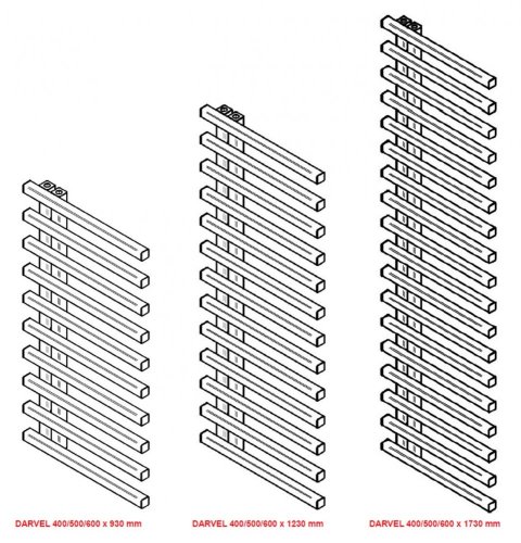 HOPA Koupelnový radiátor DARVEL zlatá barva Barva radiátoru - Zlatá, Rozměr radiátoru - 600 × 930 mm, výkon 450 W, Typ připojení - Spodní 50 mm RADDAV609084