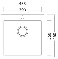 Sinks VIVA 455 Metalblack undefined