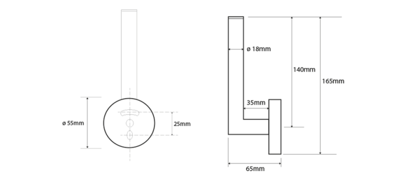 Sapho X-ROUND držák toaletního papíru rezervní, chrom XR701