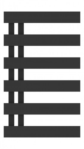 HOPA Koupelnový radiátor EDINBURGH černá barva Barva radiátoru - Černá, Rozměr radiátoru - 400 × 660 mm, výkon 242 W, Typ připojení - Spodní 50 mm RADEDI407031