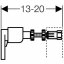 GEBERIT DUOFIX souprava pro ukotvení do stěny pro jednotlivou montáž 111.815.00.1