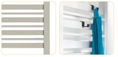 Instalprojekt Koupelnový radiátor CODE Barva radiátoru - Bílá, Rozměr radiátoru - 400 × 951 mm, výkon 413 W, Typ připojení - Klasické (na rozteč) RADCOD401035