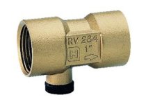 Honeywell RV284 zpětný ventil, pitná voda do 65°C, PN25 DN20, vnitřní závity 3/4", RV284-3/4A