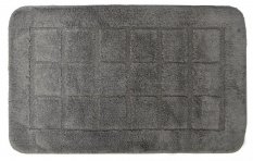 Ridder DELHI Koupelnová předložka 50x80 cm s protiskluzem, 100% polyester, tmavě šedá 1712300