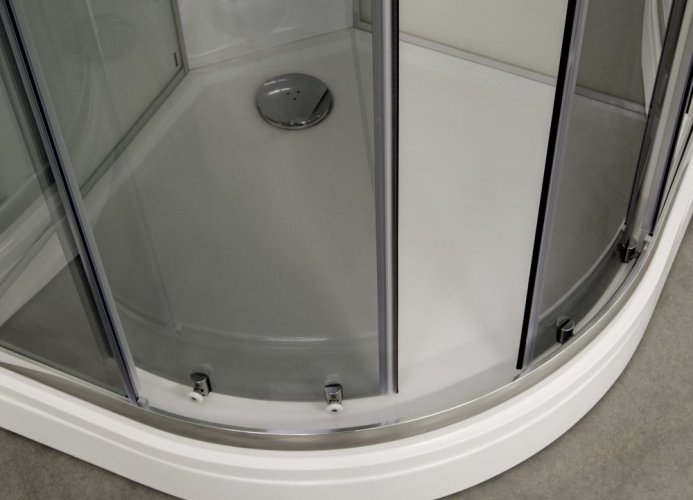 ARTTEC BRILIANT 90 x 90 cm - Parní masážní sprchový box model 9 šedé sklo PAN04703