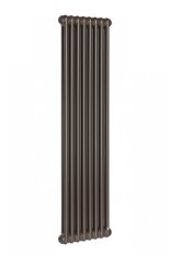 Instalprojekt Koupelnový radiátor TUBUS 2 černá barva Barva radiátoru - Černá, Rozměr radiátoru - 622 × 1500 mm, výkon 1460 W, Typ připojení - Středové 50 mm RADTUB21501331S