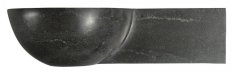 Sapho BLOK kamenné umývátko 40x23cm, antracit 2401-32