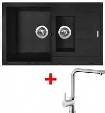 Sinks AMANDA 780.1 Metalblack+ELKA AM780174ELCL