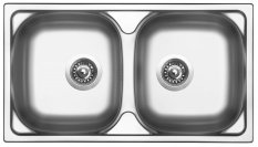 Sinks OKIO 780 DUO V 0,5mm matný RDOKM78043525V