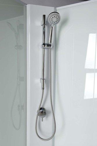 Aqualine AIGO vanička 900x900 mm, příslušenství, sifon, držák sprchy a sprcha, komponent 1/4 YB93-1