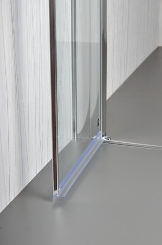 ARTTEC Dvoukřídlé sprchové dveře do niky SALOON 75 - 80 cm čiré sklo PAN00941
