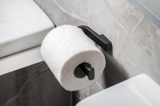 Gedy SAMOA držák toaletního papíru bez krytu, černá mat A82414