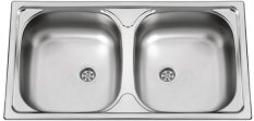 Sinks OKIO 780 DUO M 0,5mm matný RDOKM78043525M
