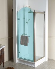 Gelco ANTIQUE boční stěna 1000mm, ČIRÉ sklo, bronz GQ5610C