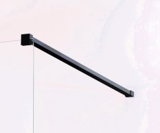 HOPA Walk-in sprchový kout LAGOS BLACK BARVA rámu - Černá, Rozměr A - 110 cm BCLAGO11BC