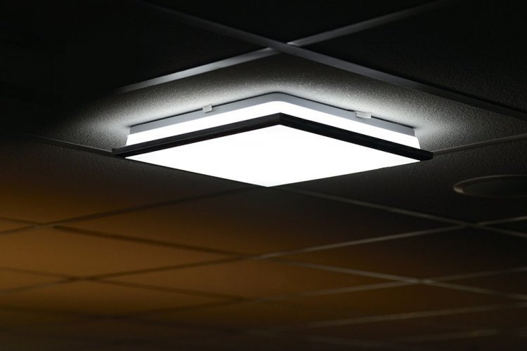 Sapho SILVER stropní LED svítidlo 28x28cm, 10W, 230V, denní bílá, chrom AU461