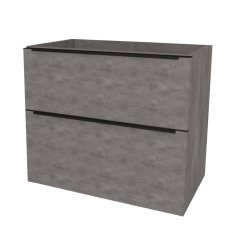 Mereo Mailo, koupelnová skříňka 101 cm, černé madlo, Multidecor, Beton tmavě šedý CN592SBBET2