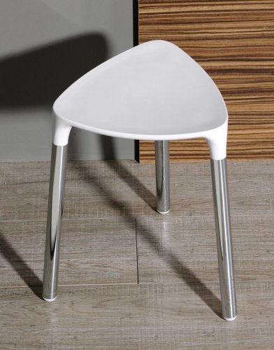 Gedy YANNIS koupelnová stolička 37x43,5x32,3cm, bílá 217202