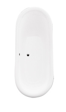 BESCO Volně stojící vana AMELIA bílá Nožičky k vaně - Zlaté, Rozměr vany - 190 × 77 cm VANALI190Z