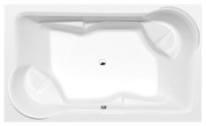 Polysan DUO obdélníková vana s konstrukcí 200x120x45cm, bílá 16211