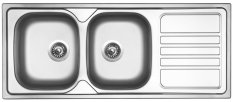 Sinks OKIO 1200 DUO V 0,6mm matný RDOKM12050026V
