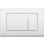 ALCA Ovládací tlačítko pro předstěnové instalační systémy, bílá-lesk M270