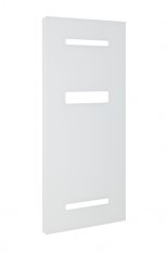 Instalprojekt Koupelnový radiátor SISI Barva radiátoru - Bílá, Povrch - Sklo bílé L04, Rozměr radiátoru - 551 × 1026 mm, výkon 431 W RADSIS50120E344