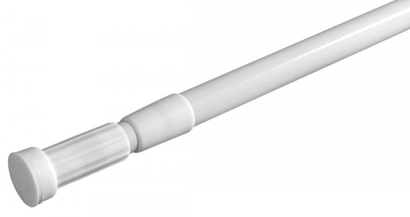 Aqualine Teleskopická rozpěrná tyč 110-200cm, hliník, bílá TC200