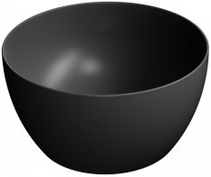 GSI PURA keramické umyvadlo na desku, průměr 42cm, černá mat 885226