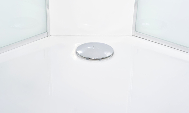 ARTTEC BRILIANT 90 x 90 cm - Parní masážní sprchový box model 9 čiré sklo PAN04616
