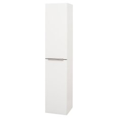 Mereo Mailo, koupelnová skříňka vysoká 170 cm, bílá, chrom madlo CN514LP