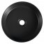 Isvea INFINITY ROUND keramické umyvadlo na desku, průměr 36cm, černá mat 10NF65036B