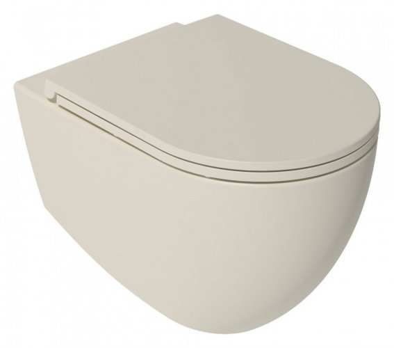 Isvea INFINITY WC sedátko, SLIM, odnímatelné, Soft Close, ivory 40KF0532I-S