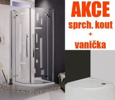 ROLTECHNIK akční set: sprchový kout GR2 design plus / 900 + vanička z litého mramoru TAHIT